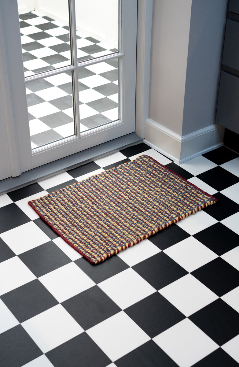 Striped Jute Doormat - Rooibos