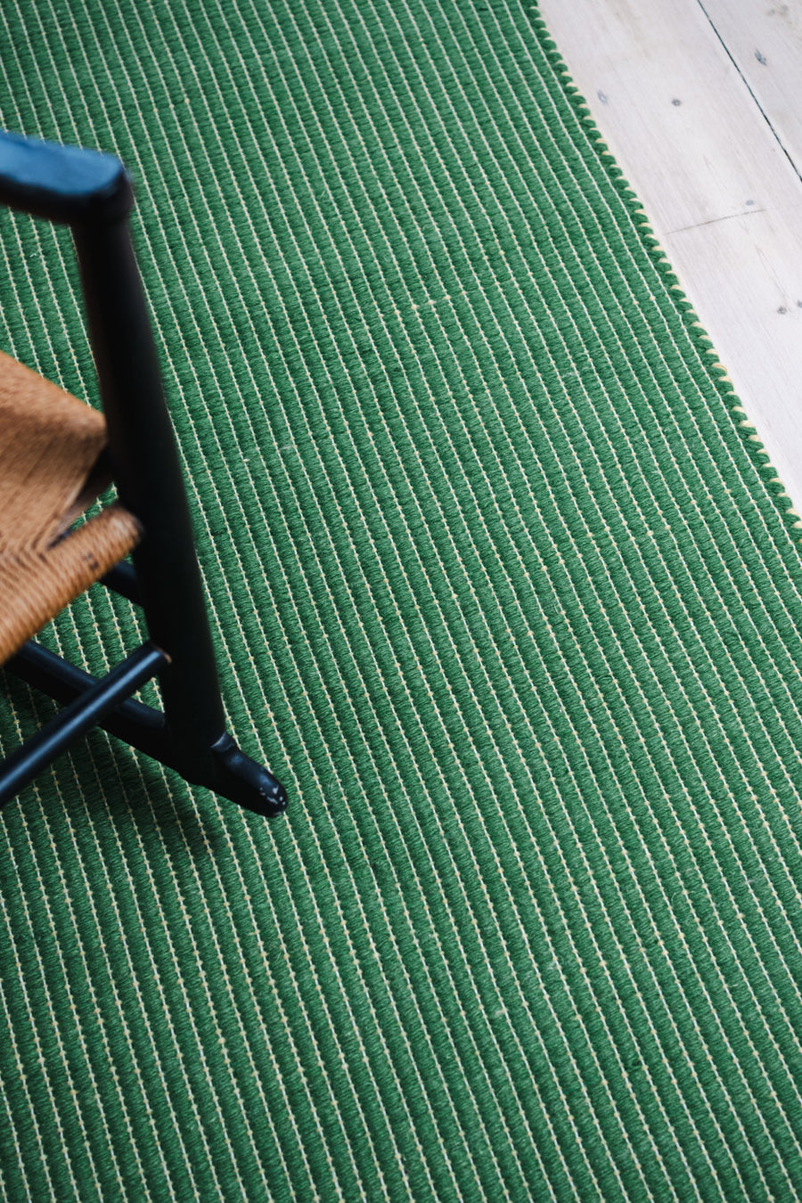 Wool Reversible Rug - Green/Sand